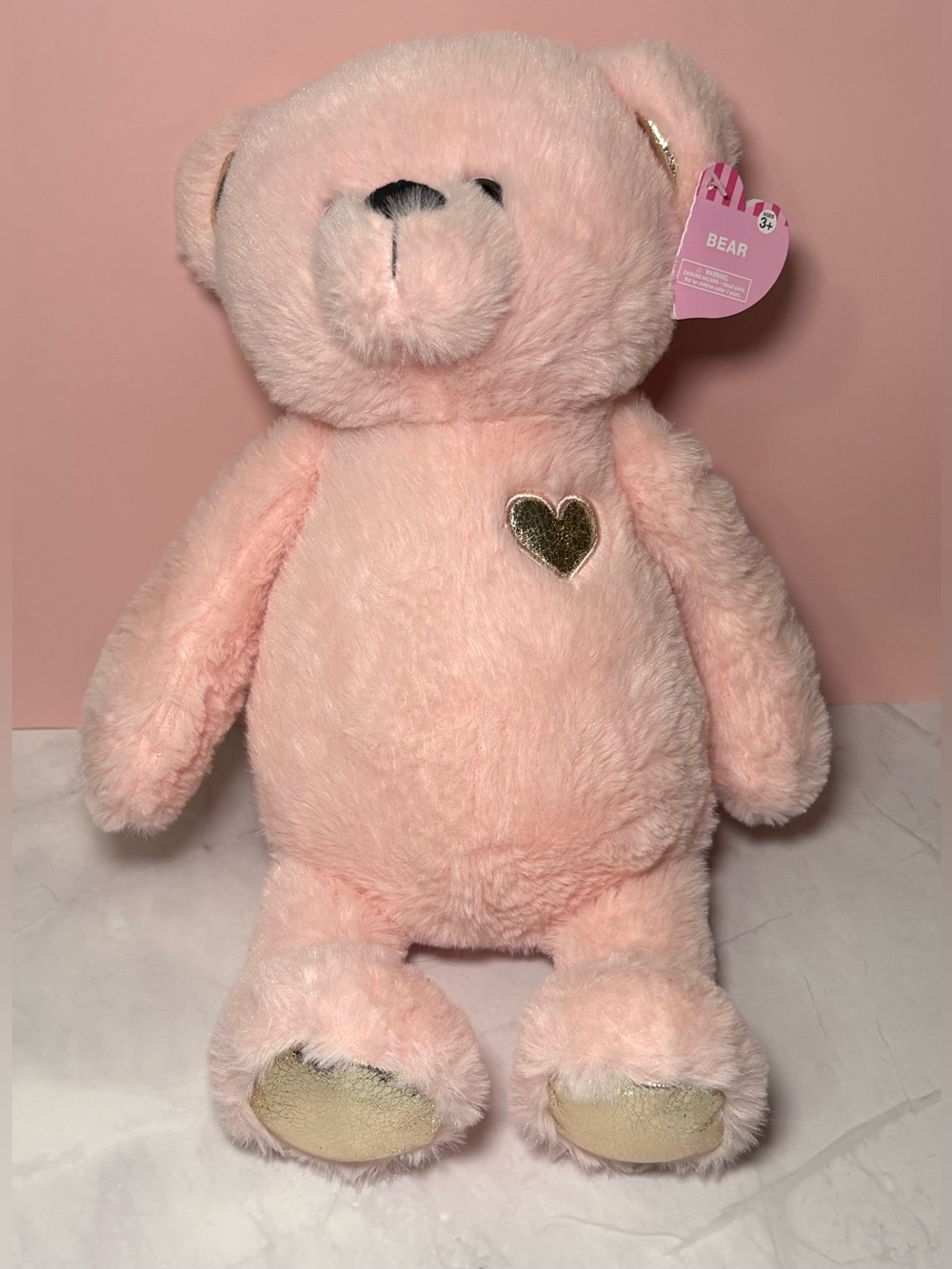 🩷 Pink Plush Teddy Bear